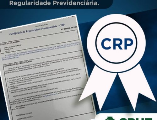 Cruz obtém Certificado de Regularidade Previdenciária – CRP