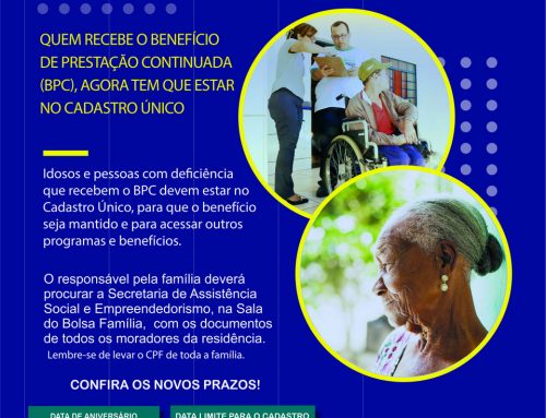 BPC/LOAS: novos prazos para recadastramento dos beneficiários